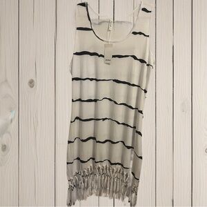 White Fringe Swim Cover-up